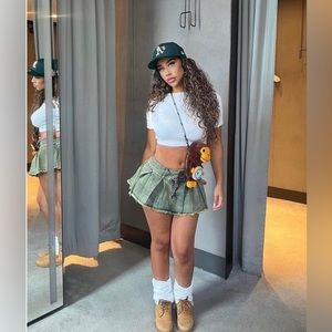 Denim Mini Skirt